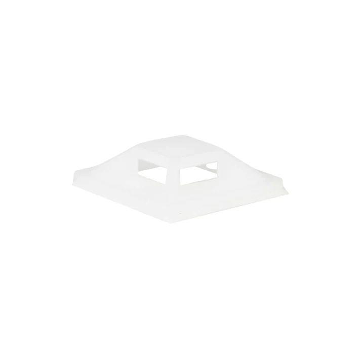Self-adhesive Zip Tie Mounts - 25mm x 25mm 50pcs White - Warranty 60M