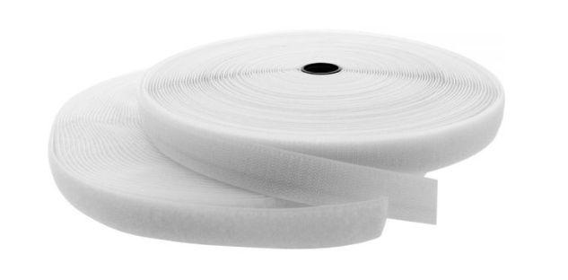 Hook and Loop Roll 10m x 10mm - White - Warranty 60M