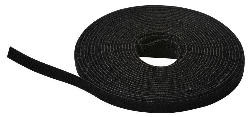 Hook and Loop Roll 10m x 15mm - Black - Warranty: 60M