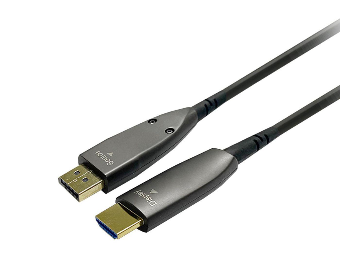 Vivolink PRODPHDMIOP40 cavo e adattatore video 20 m DisplayPort HDMI Nero (PRO DISPLAYPORT TO HDMI 4K - OPTIC 40M - Warranty 14