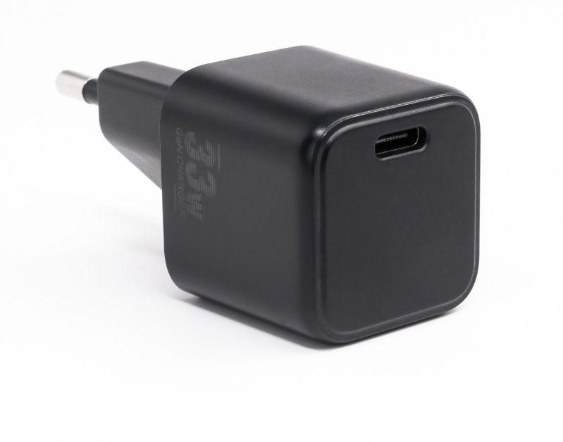 CoreParts MBXUSBC-AC0031 adattatore e invertitore Interno 33 W Nero (33W USB-C Nano Single Port - Charger, GaN Technology - 5V2