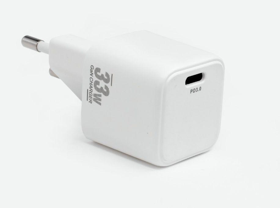 CoreParts MBXUSBC-AC0032 adattatore e invertitore Interno 33 W Nero (33W USB-C Nano Single Port - Charger GaN Technology - 5V2A