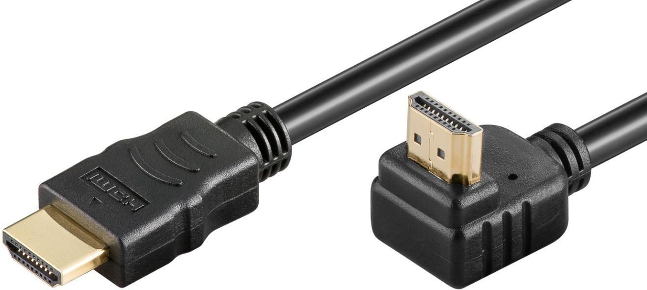 Microconnect HDM19193V2.0A90 cavo HDMI 3 m HDMI tipo A Standard Nero (HDMI High Speed cable 3m - Warranty 300M)
