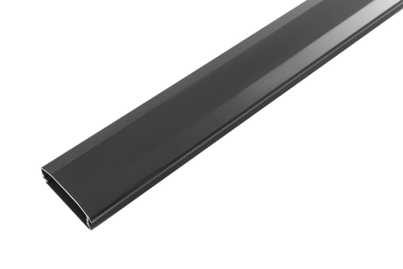Vivolink VLWL110B blindosbarra Passerella in filo d'acciaio dritta Nero (Aluminum cable cover black - 110x6x2cm)