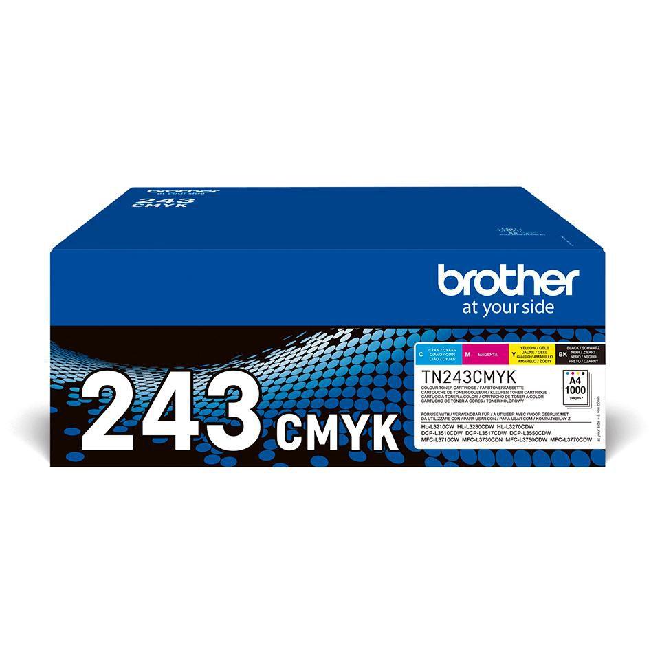 Brother TN-243CMYK cartuccia toner 1 pz Originale Nero Ciano Magenta Giallo