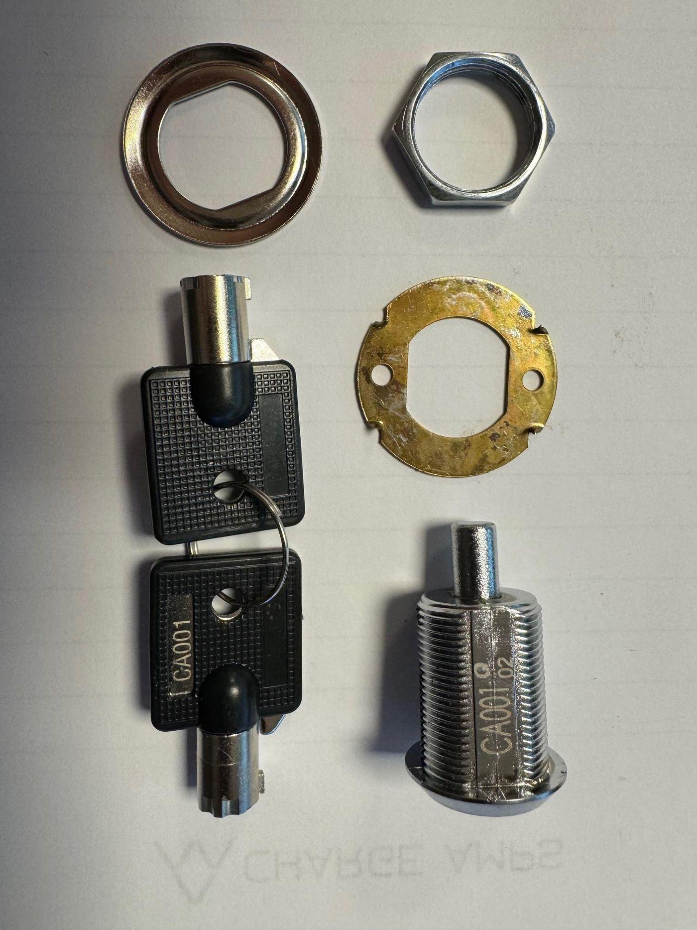 Aura Push lock incl. key - CA001 - Warranty 12M