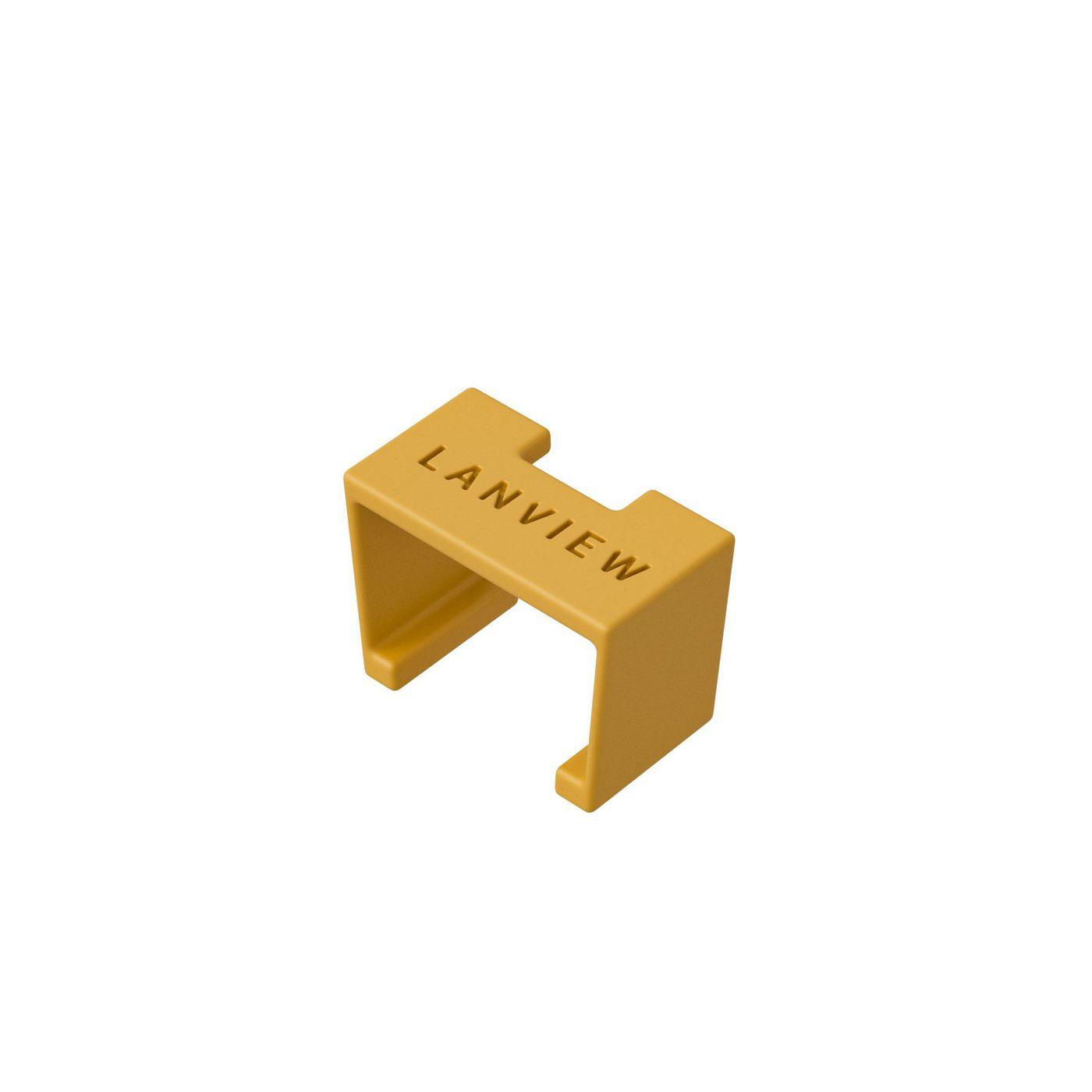 Lanview LVT-SC-Y accessorio per cavi Clip di codifica a colori (SmartClicks Clips 20pcs Yellow - Warranty: 300M)