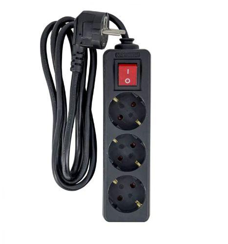 3-way Schuko Power Strip -...