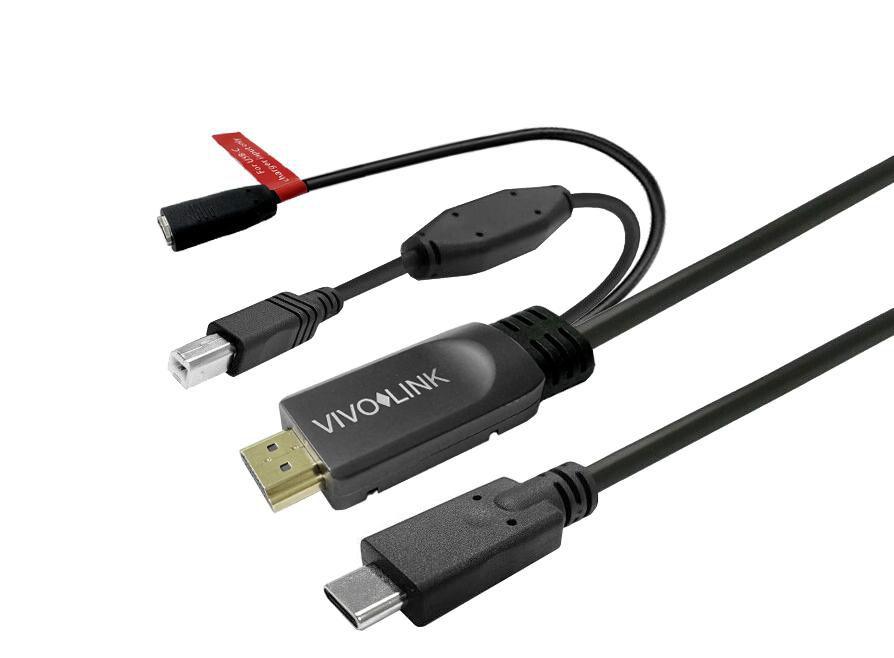 Touchscreen Cable with - charger 7.5m Black - Warranty 144M