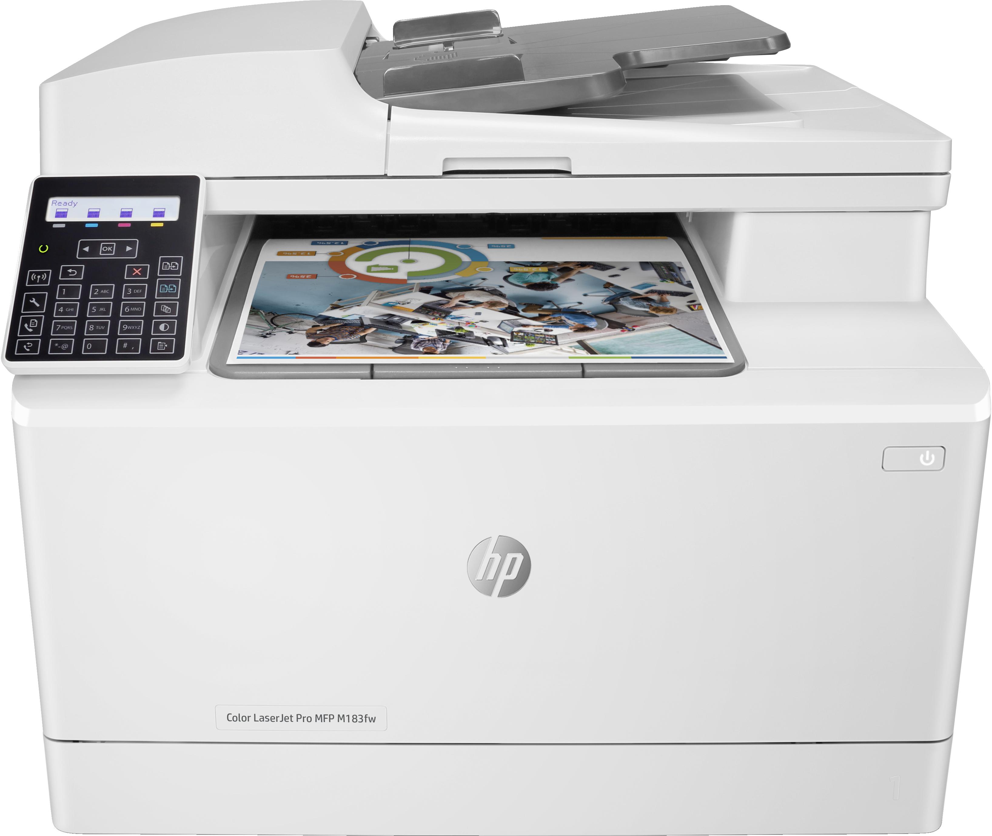 HP Color LaserJet Pro Stampante multifunzione M183fw Colore Stampante per Stampa copia scansione fax ADF da 35 fogli Risparmio