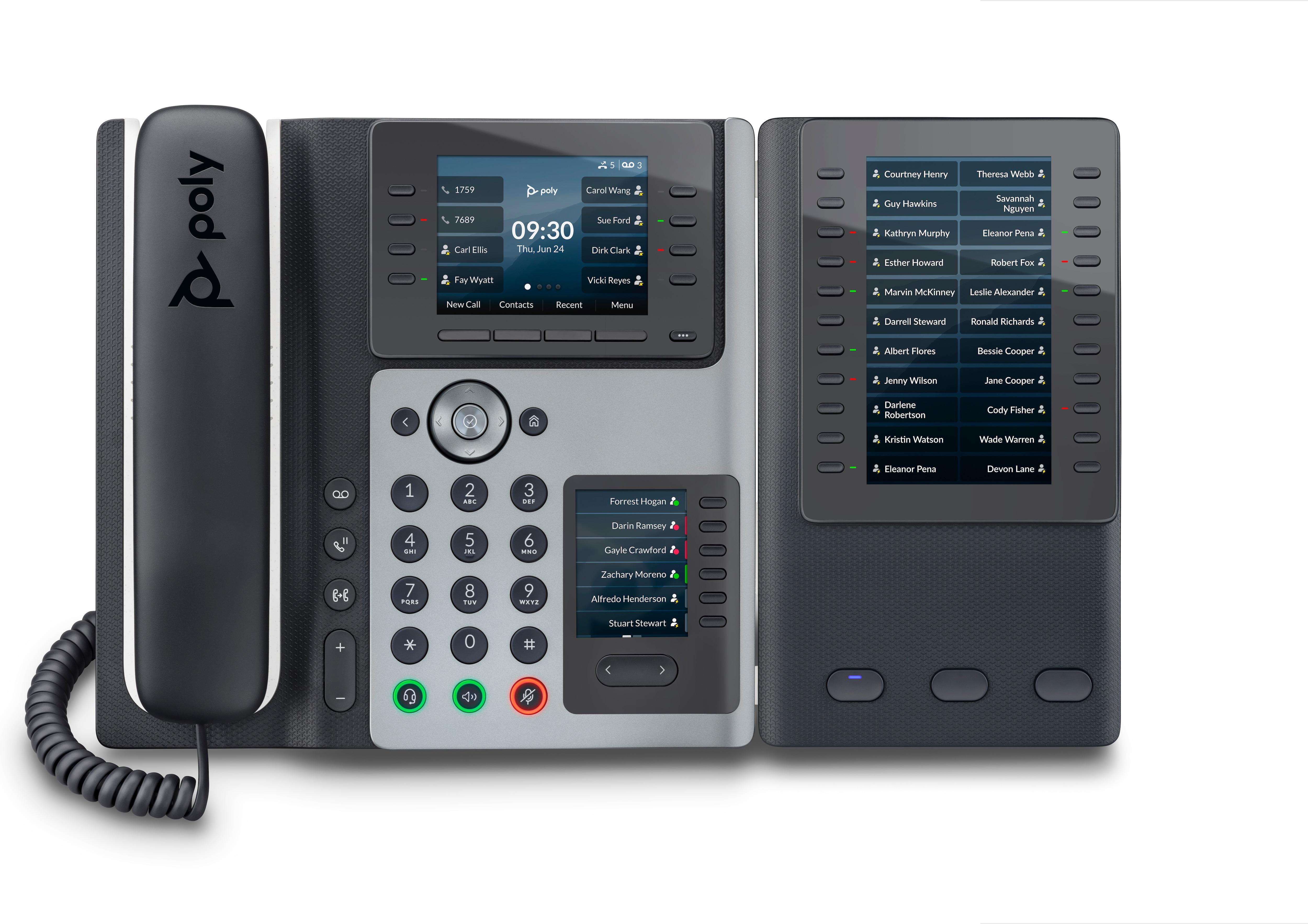 POLY Telefono IP Edge E400 abilitato per PoE