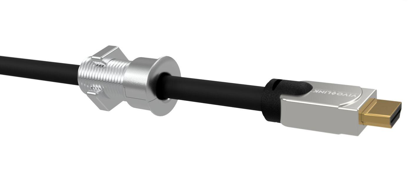 Cable Through Desk Solution...