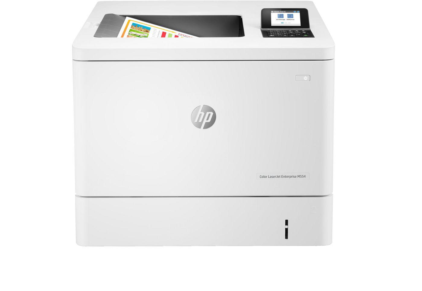 HP Color LaserJet Enterprise Stampante Enterprise Color LaserJet M554dn Colore Stampante per Stampa Porta USB frontale Stampa f
