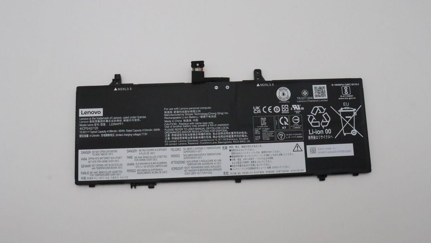 65Wh 4-cell lithium-ion - battery for Lenovo Yoga Slim - 6 - Warranty 3M