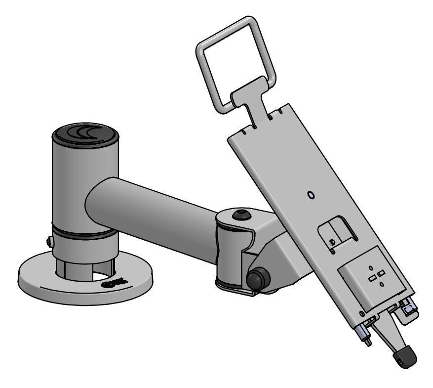 PAYlift swingarm arm 120mm - pole SP2 -BLACK- - Warranty 60M