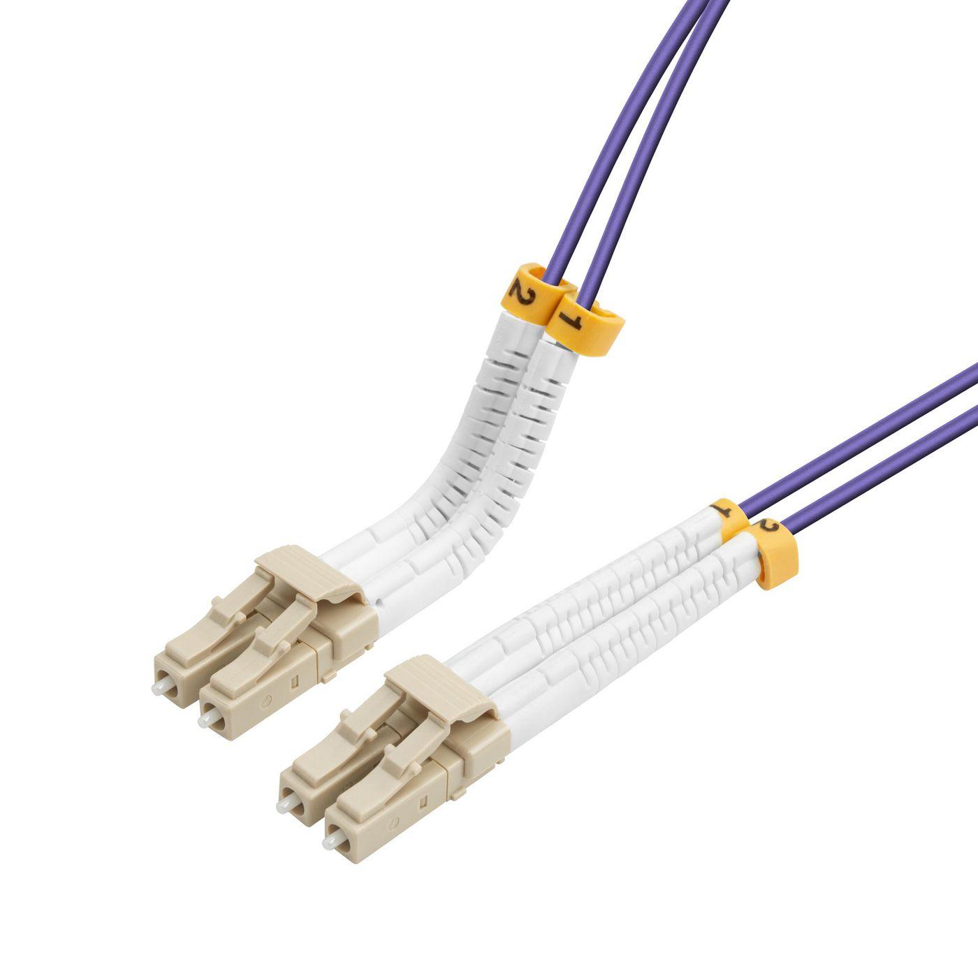 Lanview LVO231812-FLEX cavo InfiniBand e in fibra ottica 3 m LC LC/LC Viola (Bendable LC-LC Multimode - Fiber Patch Cable Duple