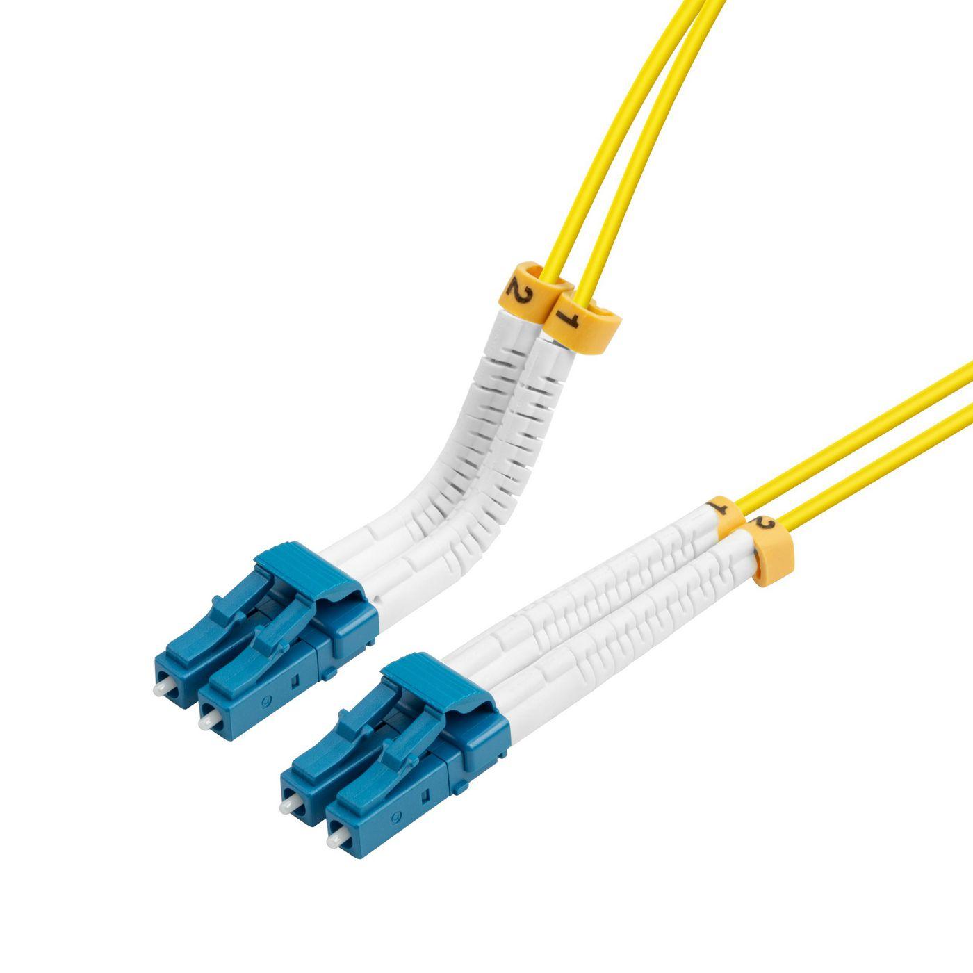 Lanview LVO231407-FLEX cavo InfiniBand e in fibra ottica 2 m LC LC/LC Giallo (Bendable LC-LC Singlemode - Fiber Patch Cable Dup