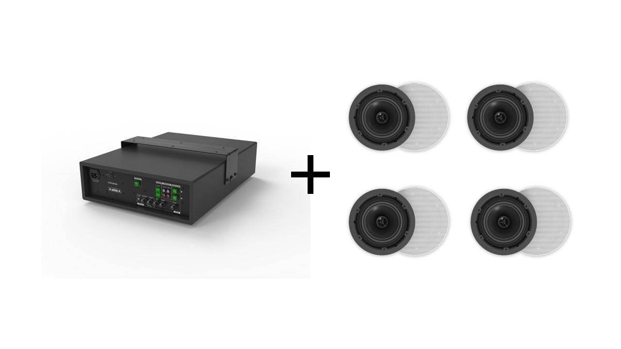 Vivolink AUDIOPACK4 altoparlante (Audiopack Subwoofer 8 50W + - 4 x ceiling speakers 25W - Warranty: 36M)