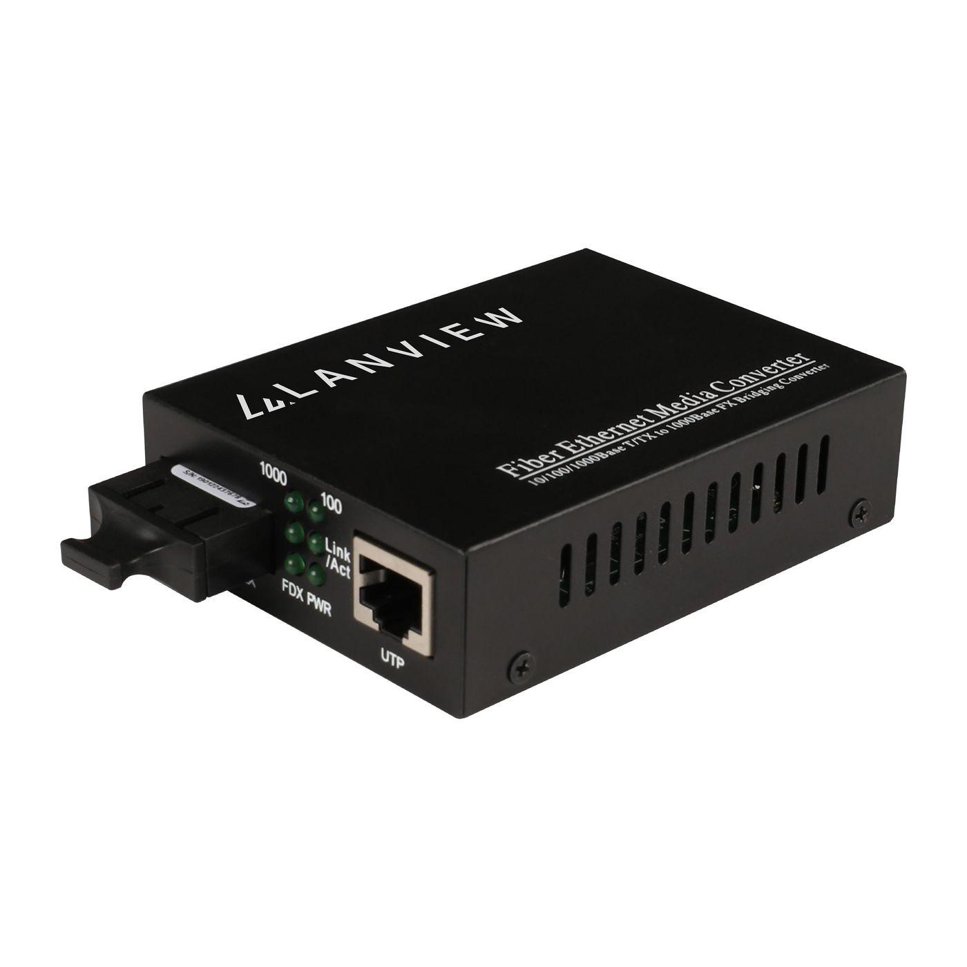 Lanview LVN-MED-SC-1000BASE-X convertitore multimediale di rete (10/100/1000Base-T RJ45 to - 1000Base-X SC Unmanaged Media - Co
