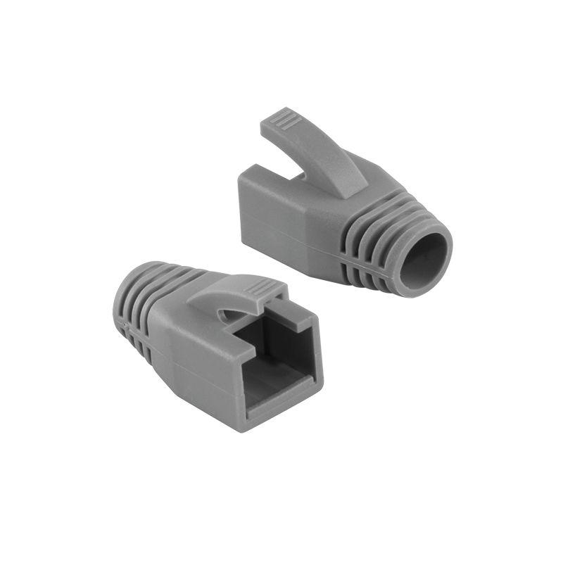 Strain Relief Boot Cat7 - cables upto 8.5mm Grey 50pcs - Warranty 300M