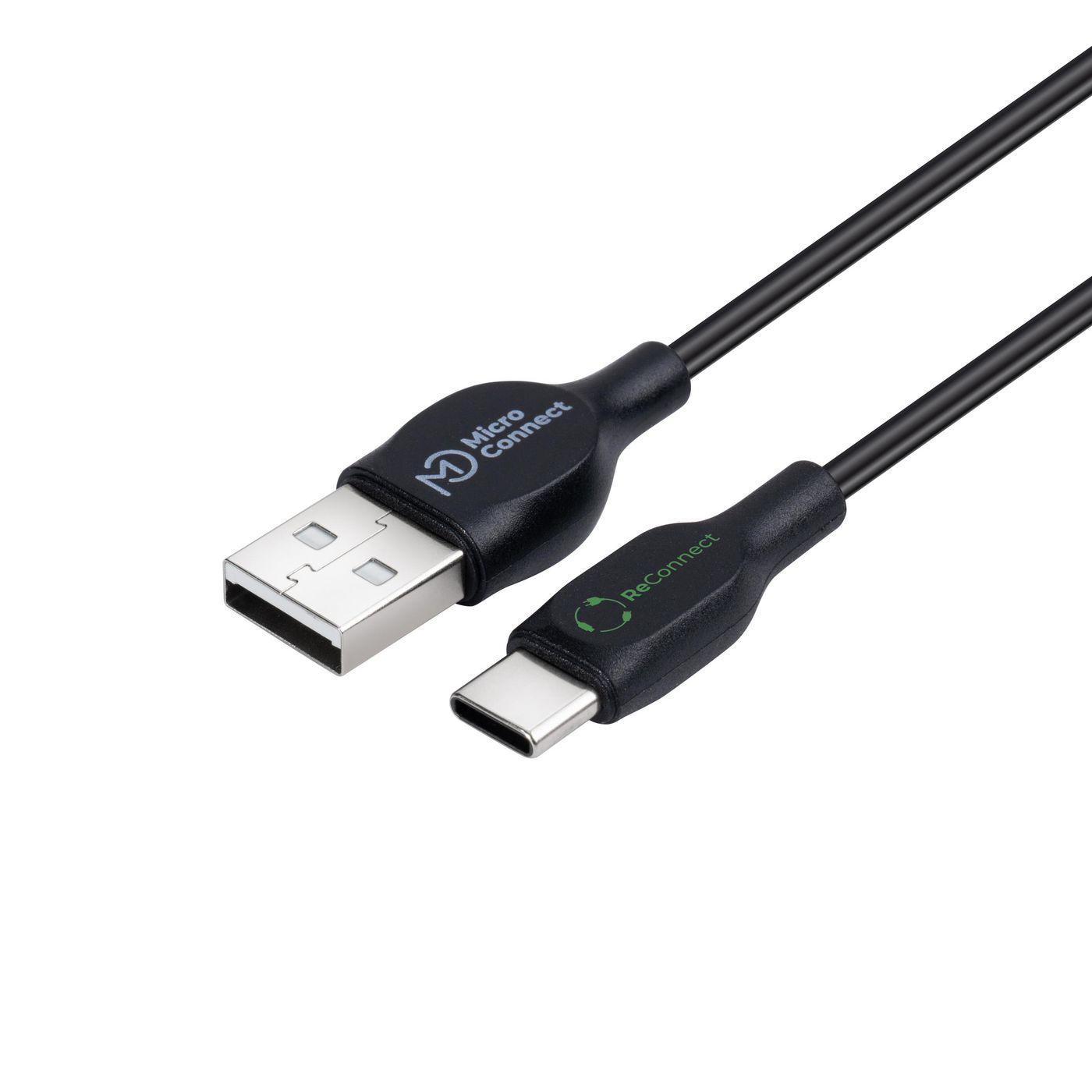 Microconnect ECO-USB3.1CCHAR3B cavo USB USB 2.0 3 m USB A USB C Nero