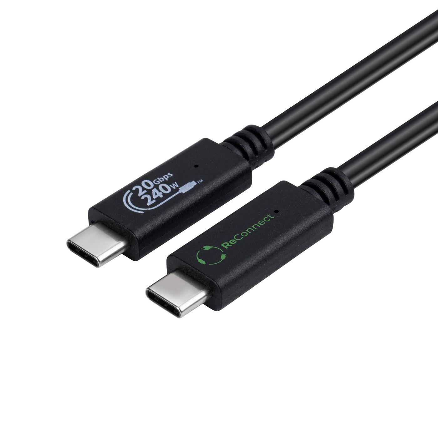 Microconnect ECO-USB3.2CC0.5 cavo USB USB 3.2 Gen 2x2 0,5 m USB C Nero