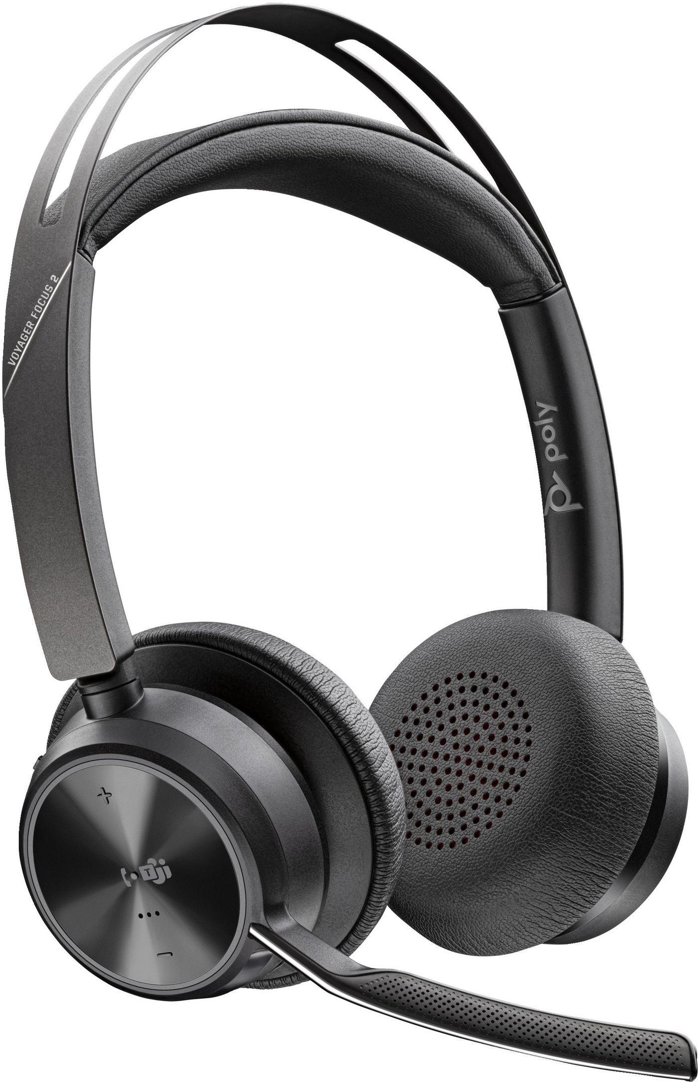POLY Voyager Focus 2 Microsoft Teams Certified USB-C-C Headset USB-C/A Adapter