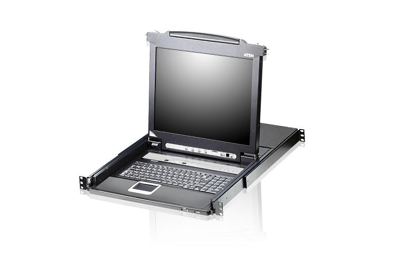 ATEN CL5708M-ATA-EE switch per keyboard-video-mouse (kvm) Montaggio rack Nero
