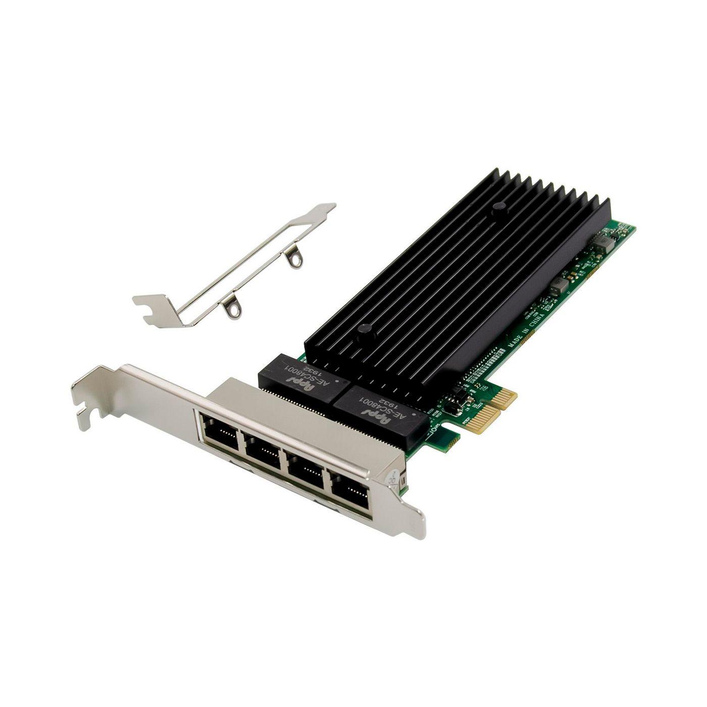 Network Card PCIe x1 Intel - 82576 Quad- RJ45 - Warranty: 300M