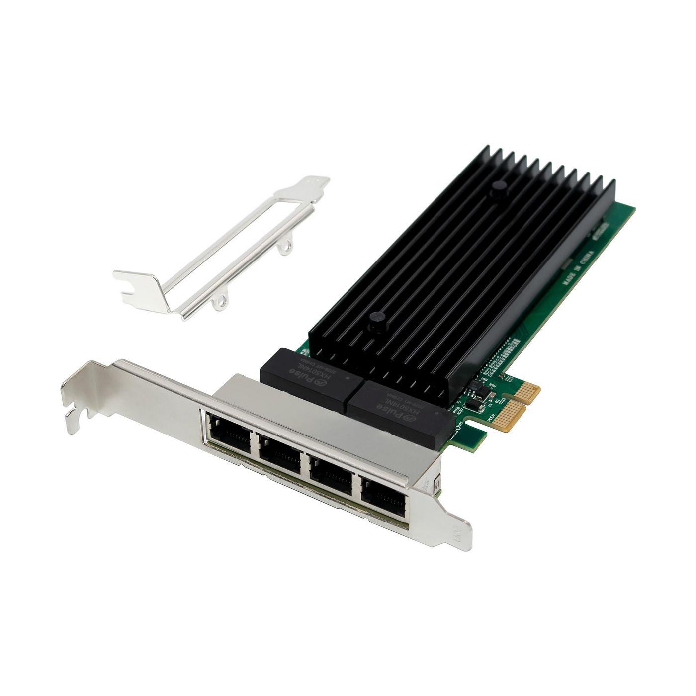 Network Card PCIe x1 Intel - 82575 Quad- RJ45 - Warranty: 300M