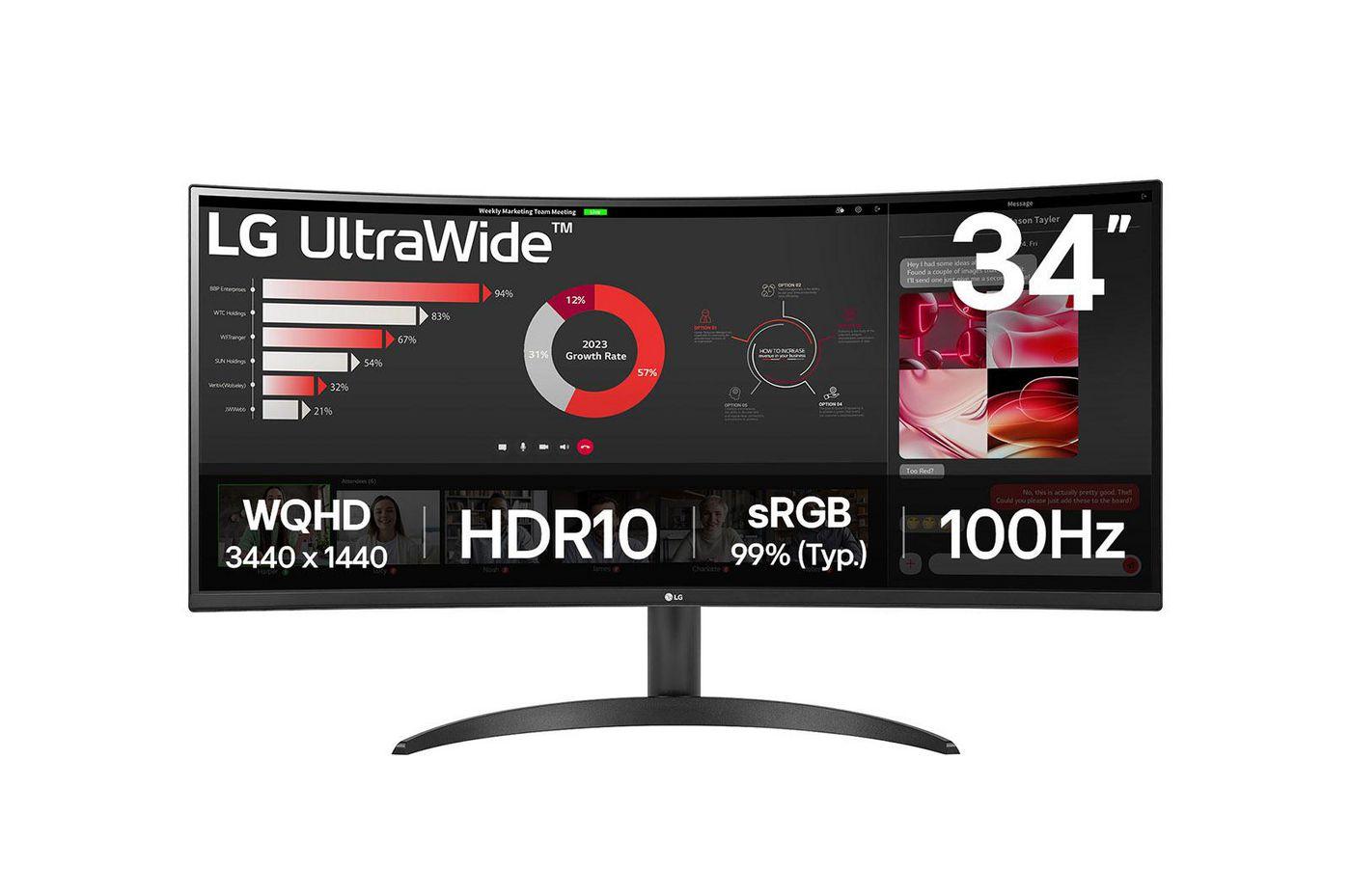 LG 34WR50QK-B Monitor PC...