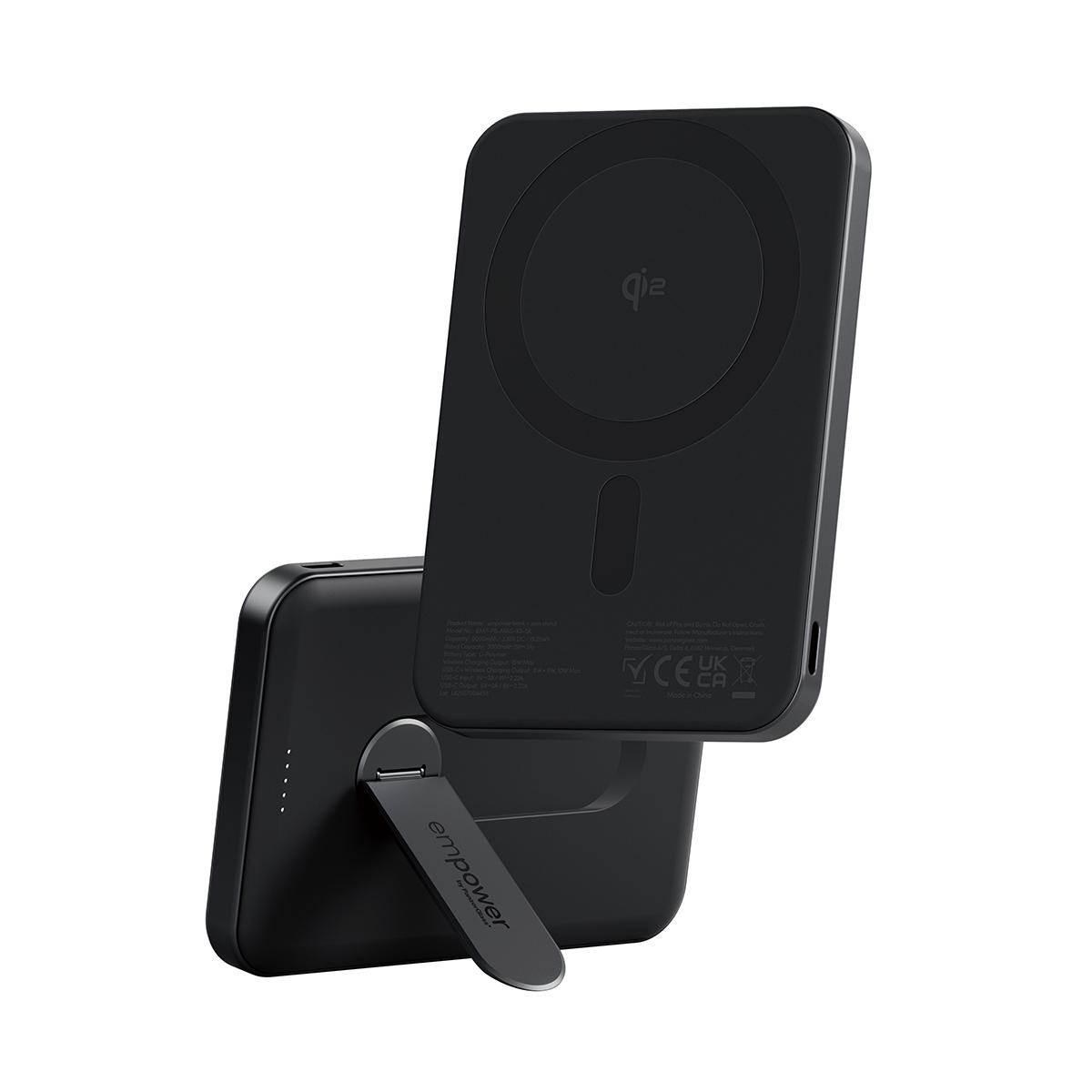 PanzerGlass empower by ® empower Bank w. Spin Stand | 5000mAh | Space Black Pellicola proteggischermo trasparente Apple 1 pz