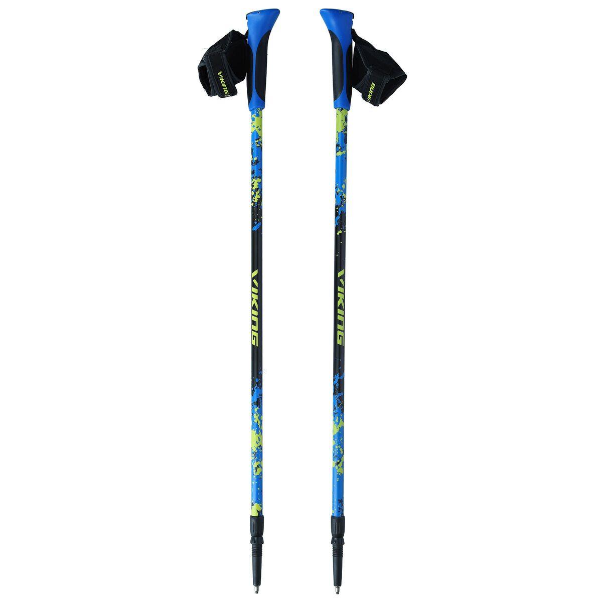 Bastone da Trekking Viking Ruten Pro Nordic Azzurro Nero (2 Unità )