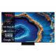 TCL SMART TV 75" QLED MINI LED ULTRA HD 4K GOOGLE TV AUDIO ONKYO NERO