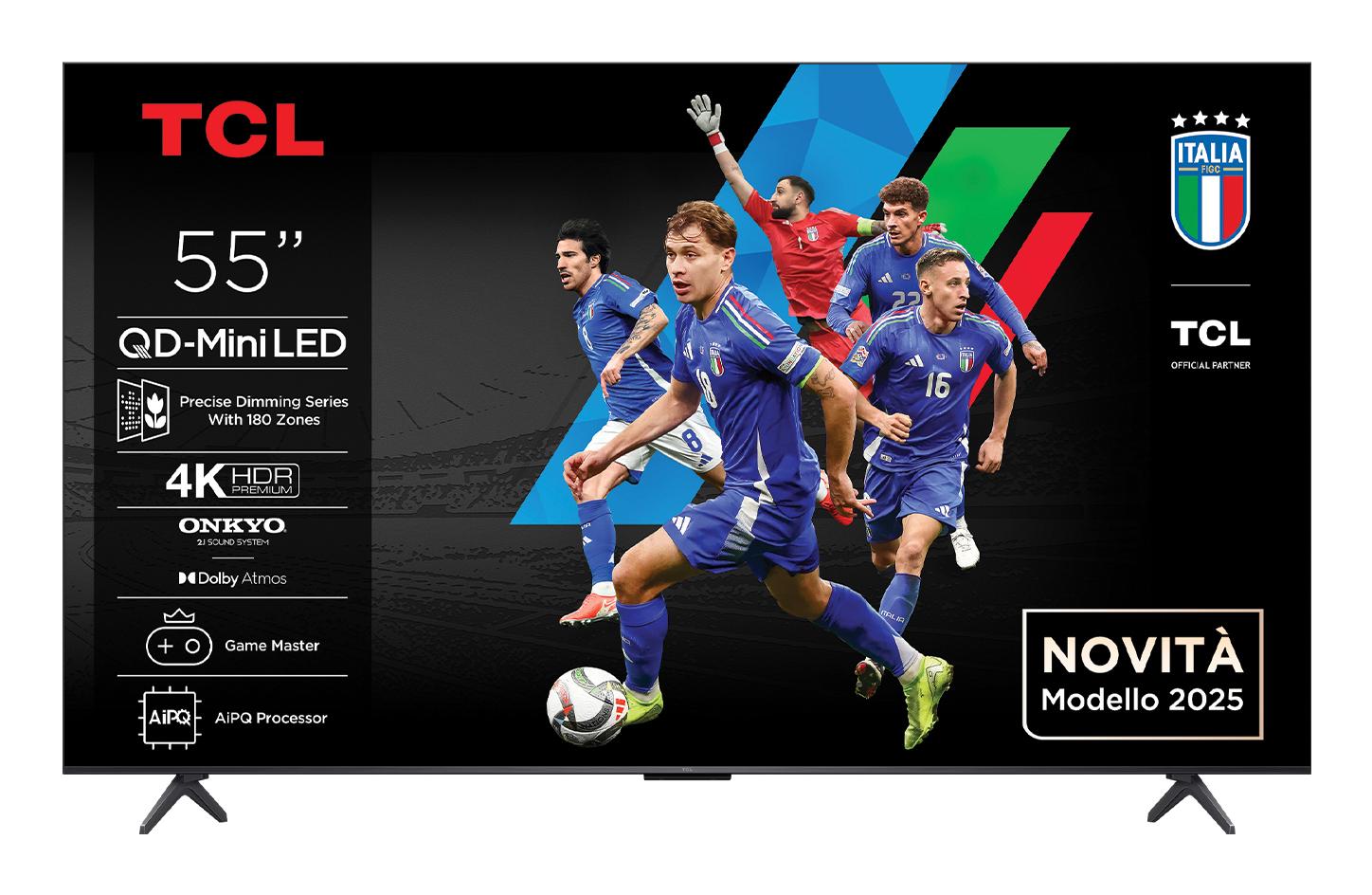 TCL C6KS Serie Smart TV QD-MiniLED 4K 55" 55C6KS, audio Onkyo 2.1, Dolby Vision & Atmos, Google TV