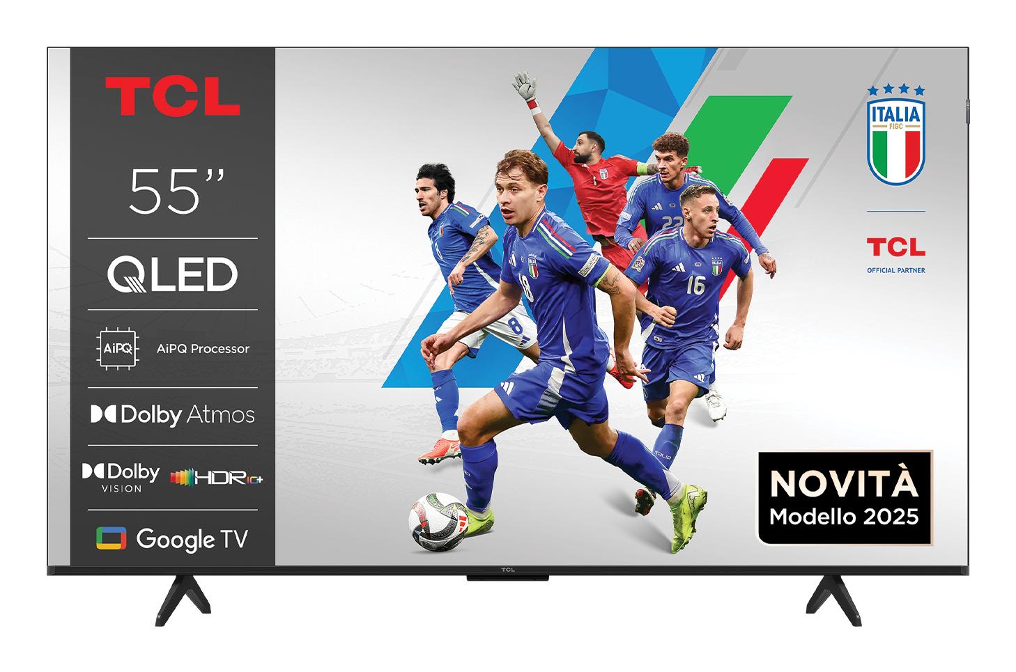TCL P79K Serie Smart TV QLED 4K 55" 55P79K, Dolby Vision - Atmos, HDR10+, Google TV
