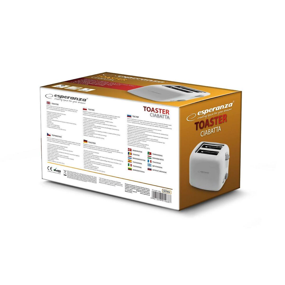 Tostapane Esperanza EKT002 600W