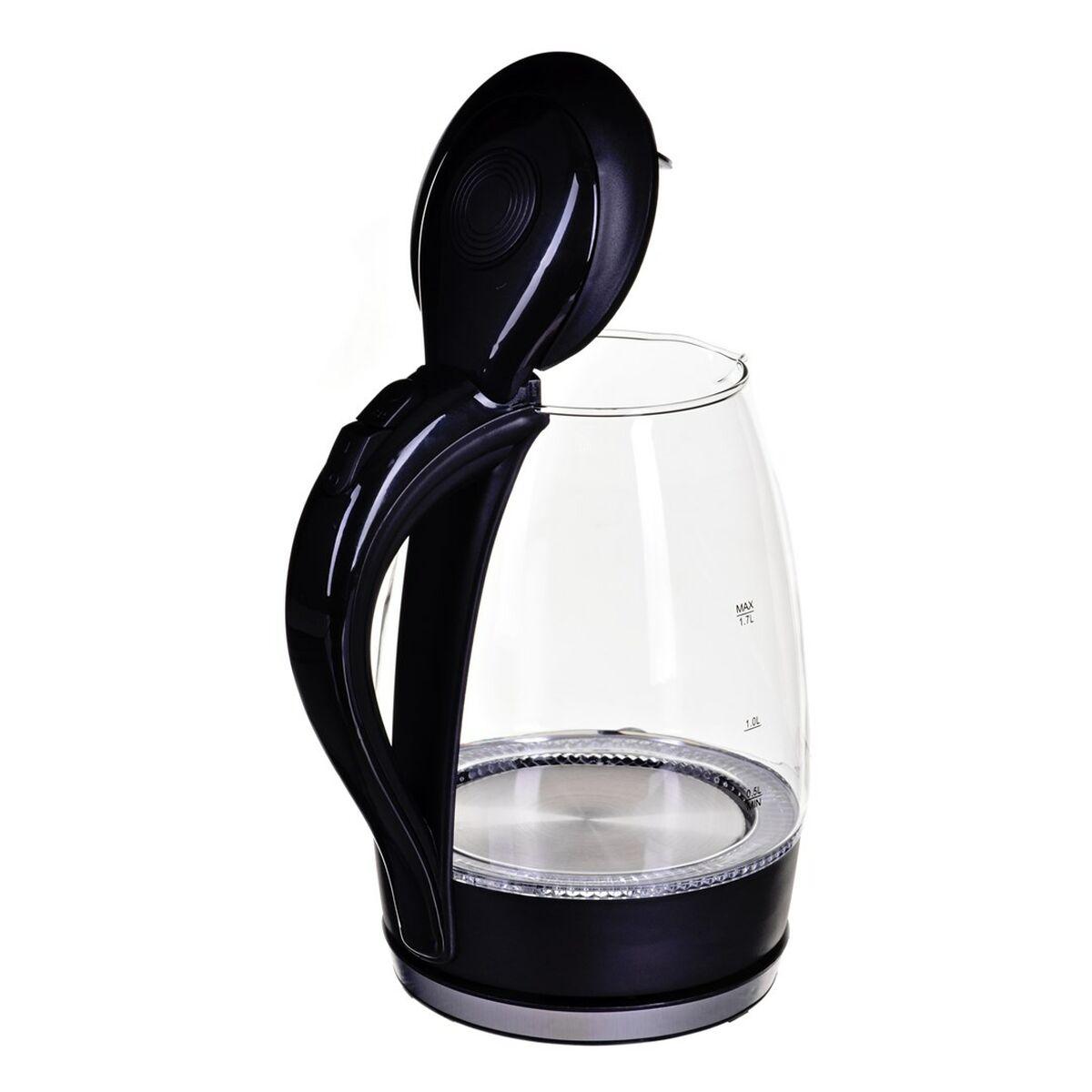 Bollitore Esperanza Nero Vetro Plastica 2200 W 1,7 L
