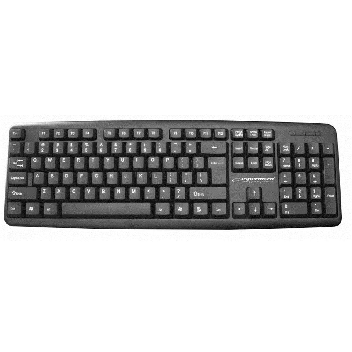 Tastiera Esperanza EK134 Nero Multicolo Monocromatica