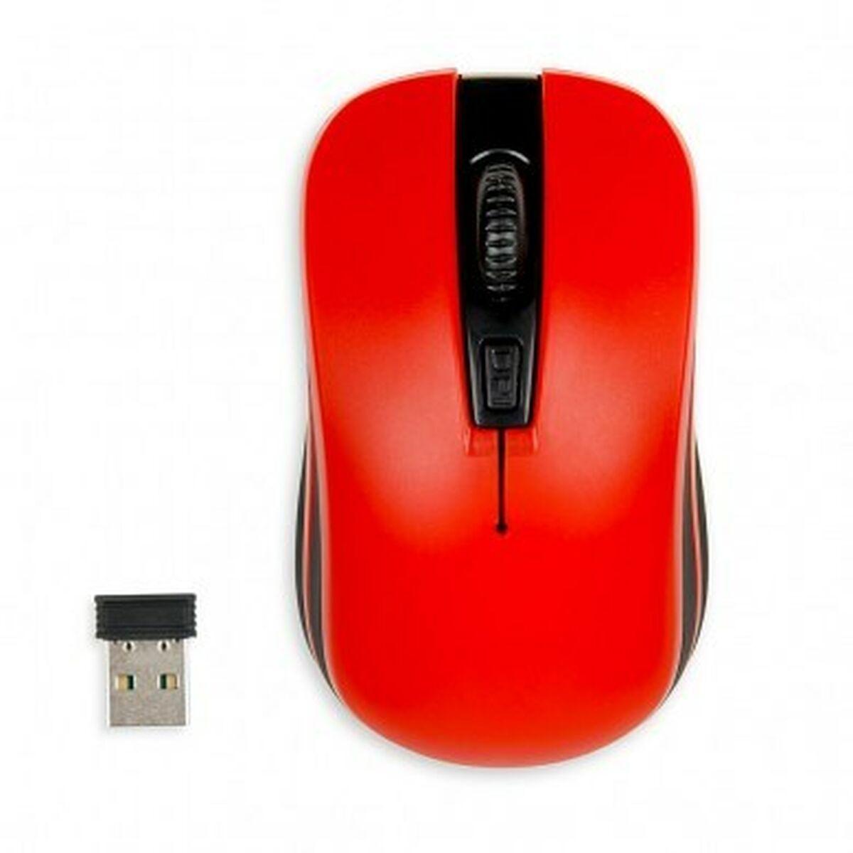 Mouse Senza Fili Ibox Loriini Nero/Rosso