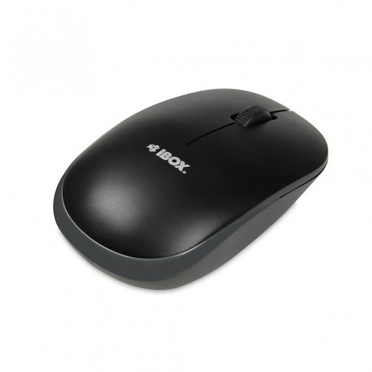 Tastiera e Mouse Ibox DESKTOP KIT PRO Nero Inglese QWERTY