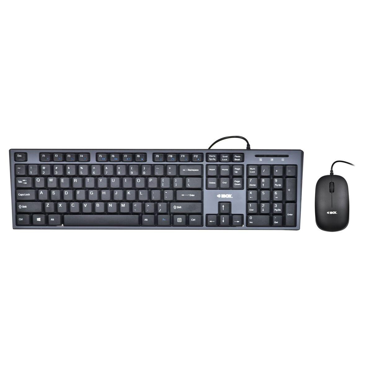 Tastiera e Mouse Ibox Ikms606 Qwerty US NERO QWERTY
