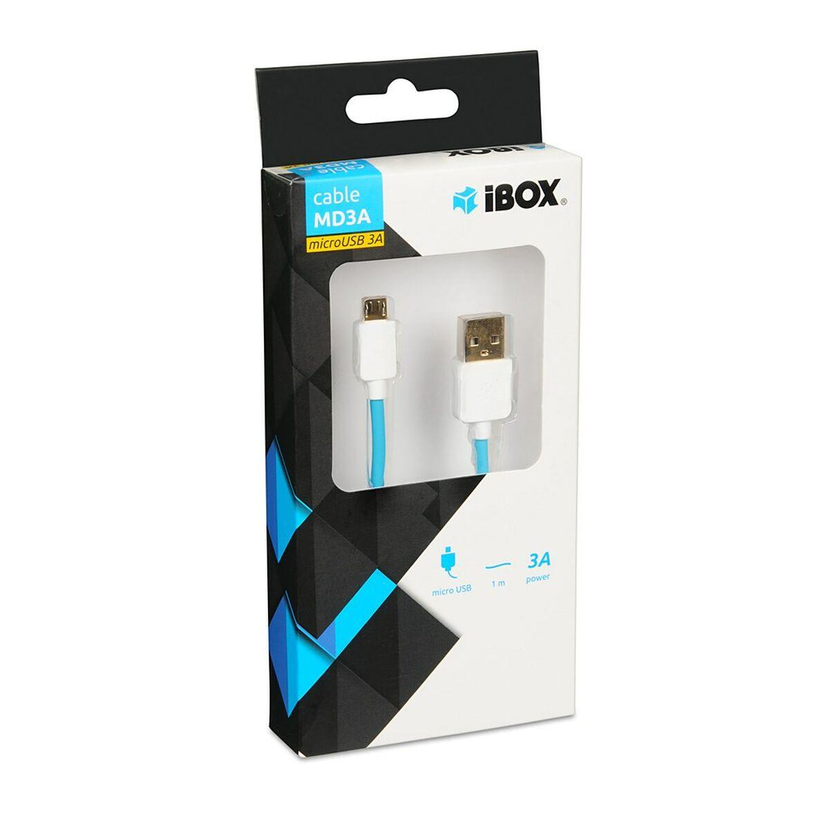 Cavo USB A con USB C Ibox IKUMD3A Azzurro 1 m