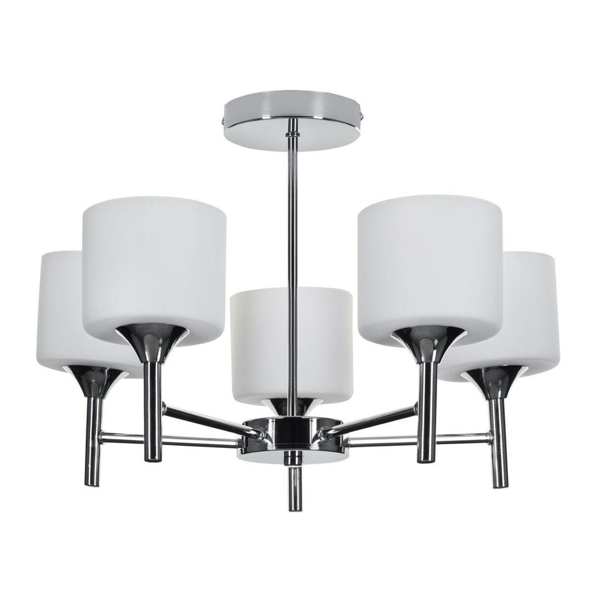 Lampadario Activejet AJE-MIRA 5P Bianco Argentato Metallo 40 W 47,5 x 34 x 47,5 cm