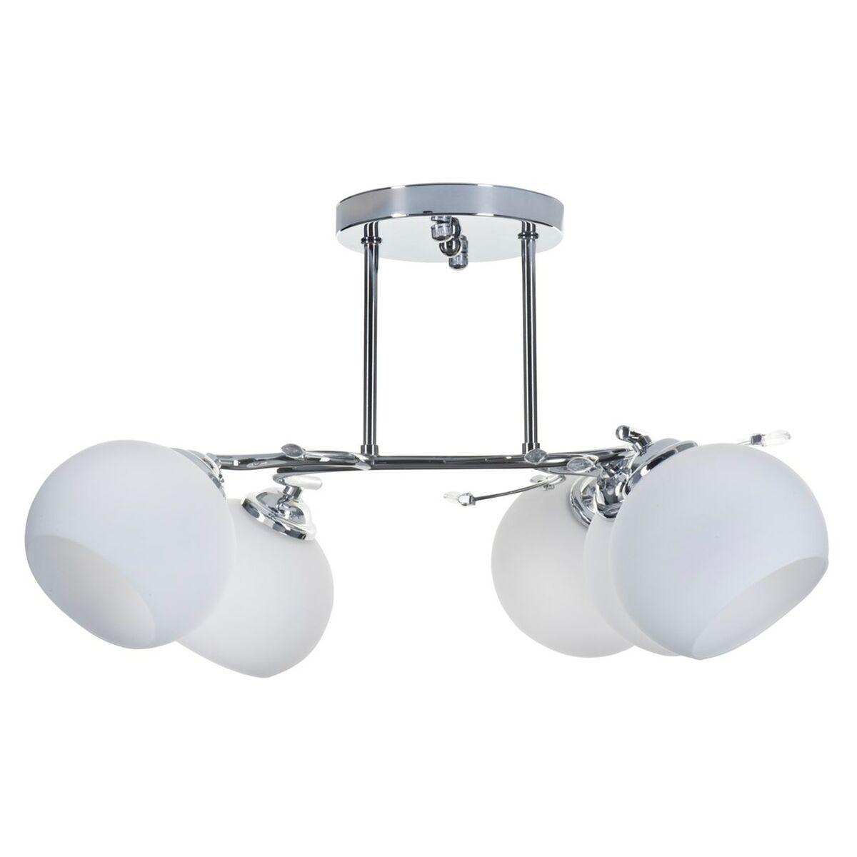 Lampadario Activejet AJE-IRMA 5P Bianco Nero Argentato Metallo 40 W 50,9 x 28 x 46 cm