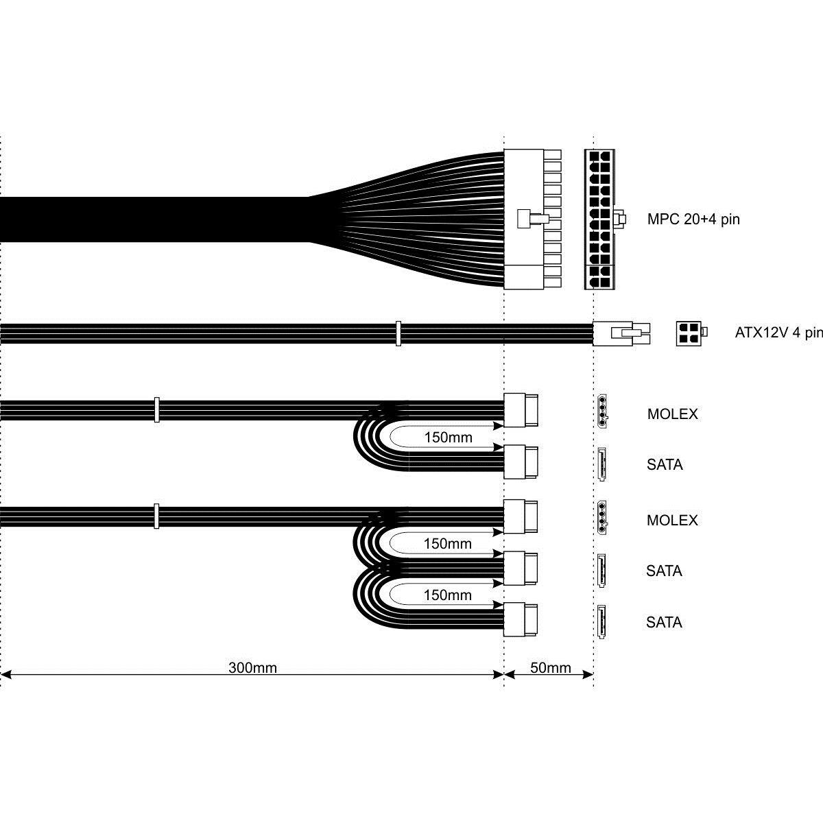Akyga Basic Series AK-B1-400 StrÃƒÂ¸mforsyning 400Watt