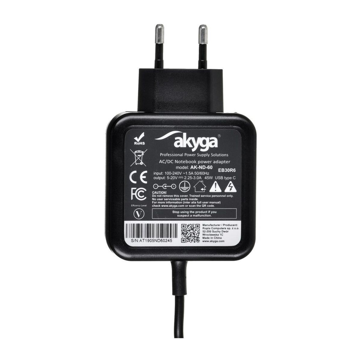 Carica batteria portatile Akyga AK-ND-60 45 W