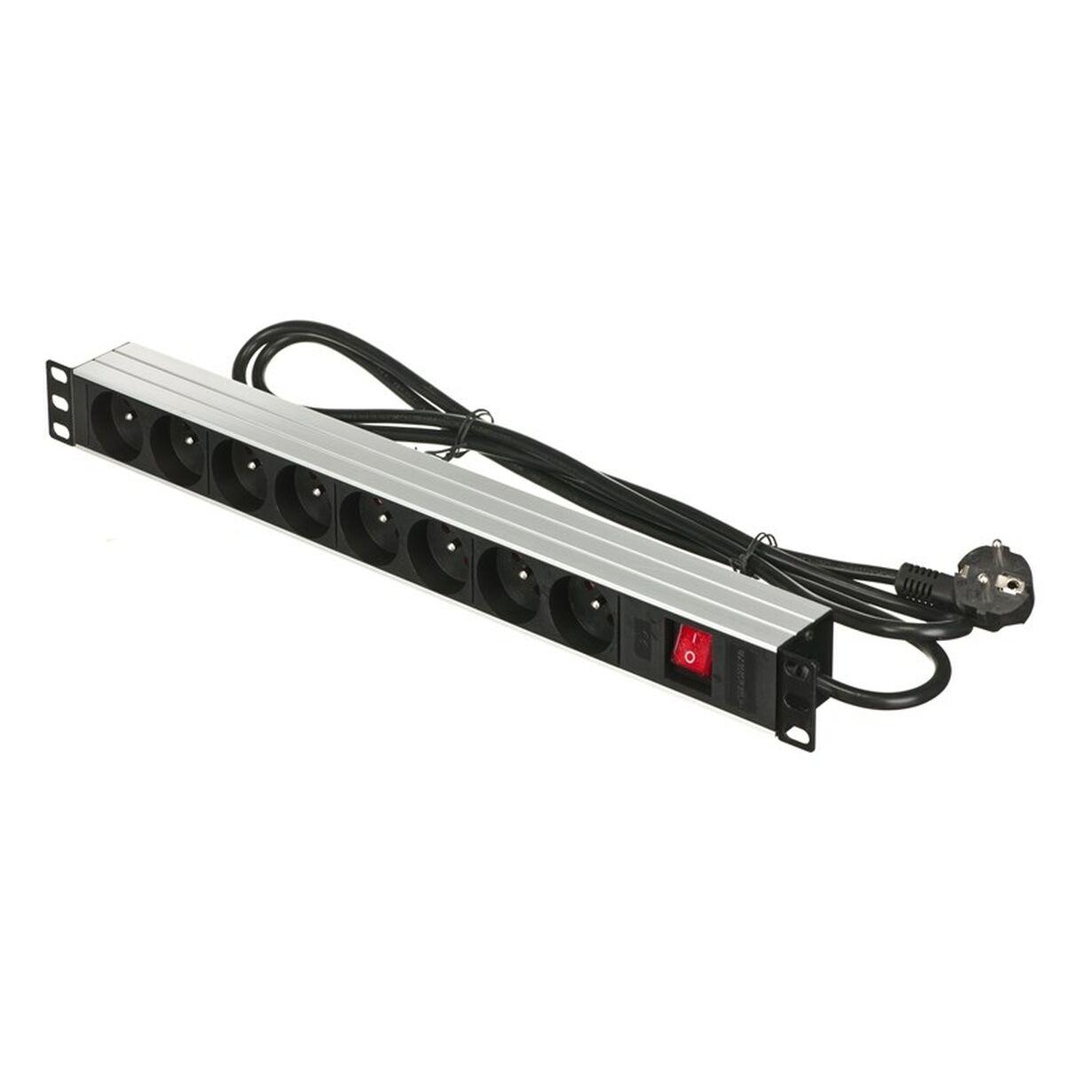 Multipresa 19 "8 Tomas Schuko Con On/Off Switch Actina PZ081U (1,8 m)