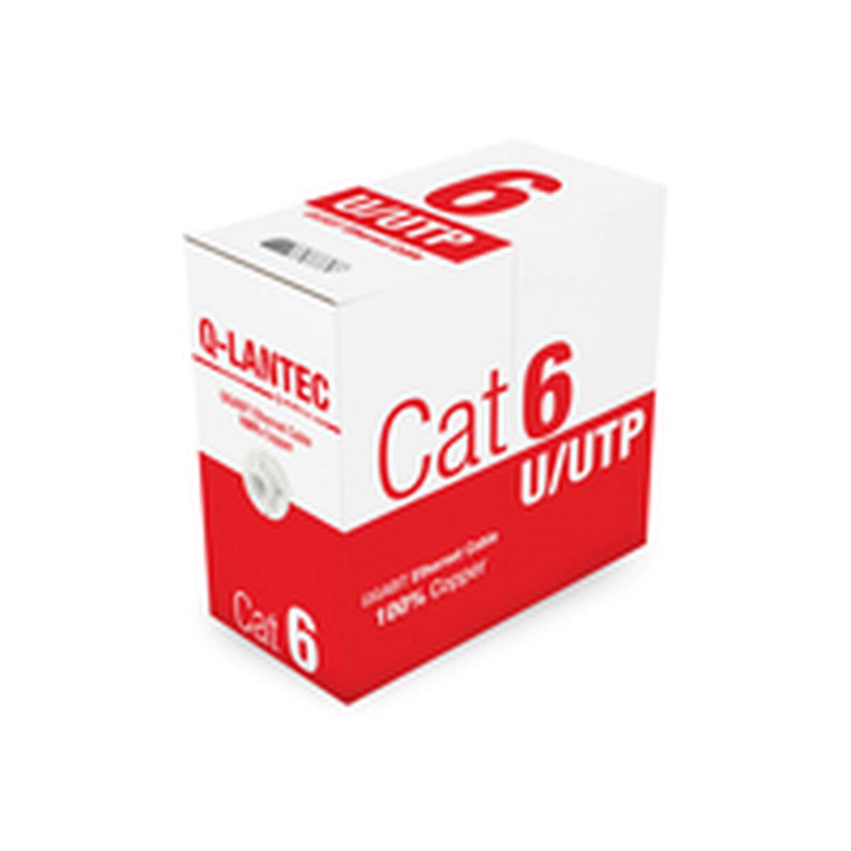 Cavo di Rete Rigido Utp Categoria 6 Q-Lantec KiU6PVC305Q Grigio Chiaro 305 m
