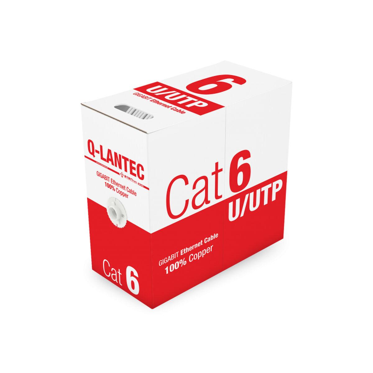 Cavo di Rete Rigido Utp Categoria 6 Q-Lantec KiU6PVC305Q Grigio Chiaro 305 m